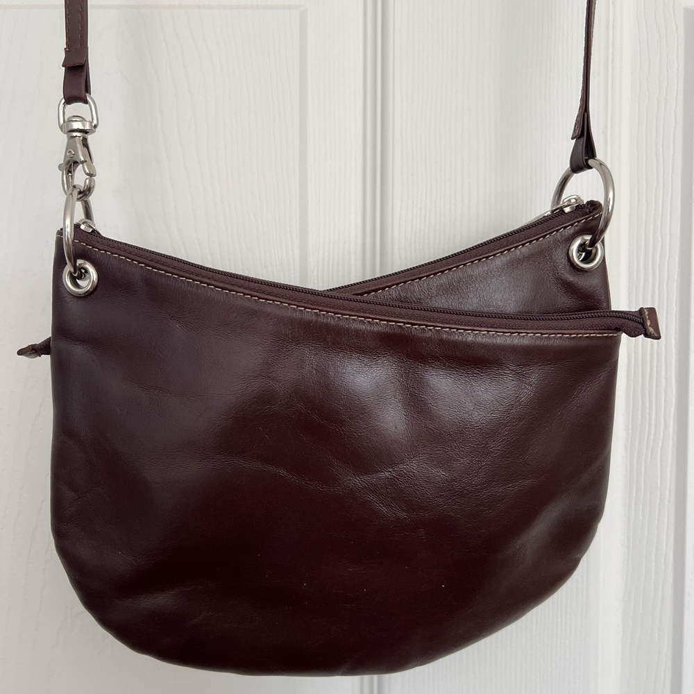 Prüne Aurora Brown Leather Crossbody